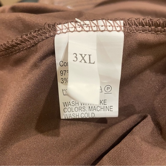 Plus Size Brown Pajama Set Size 3X NWOT - Picture 7 of 8